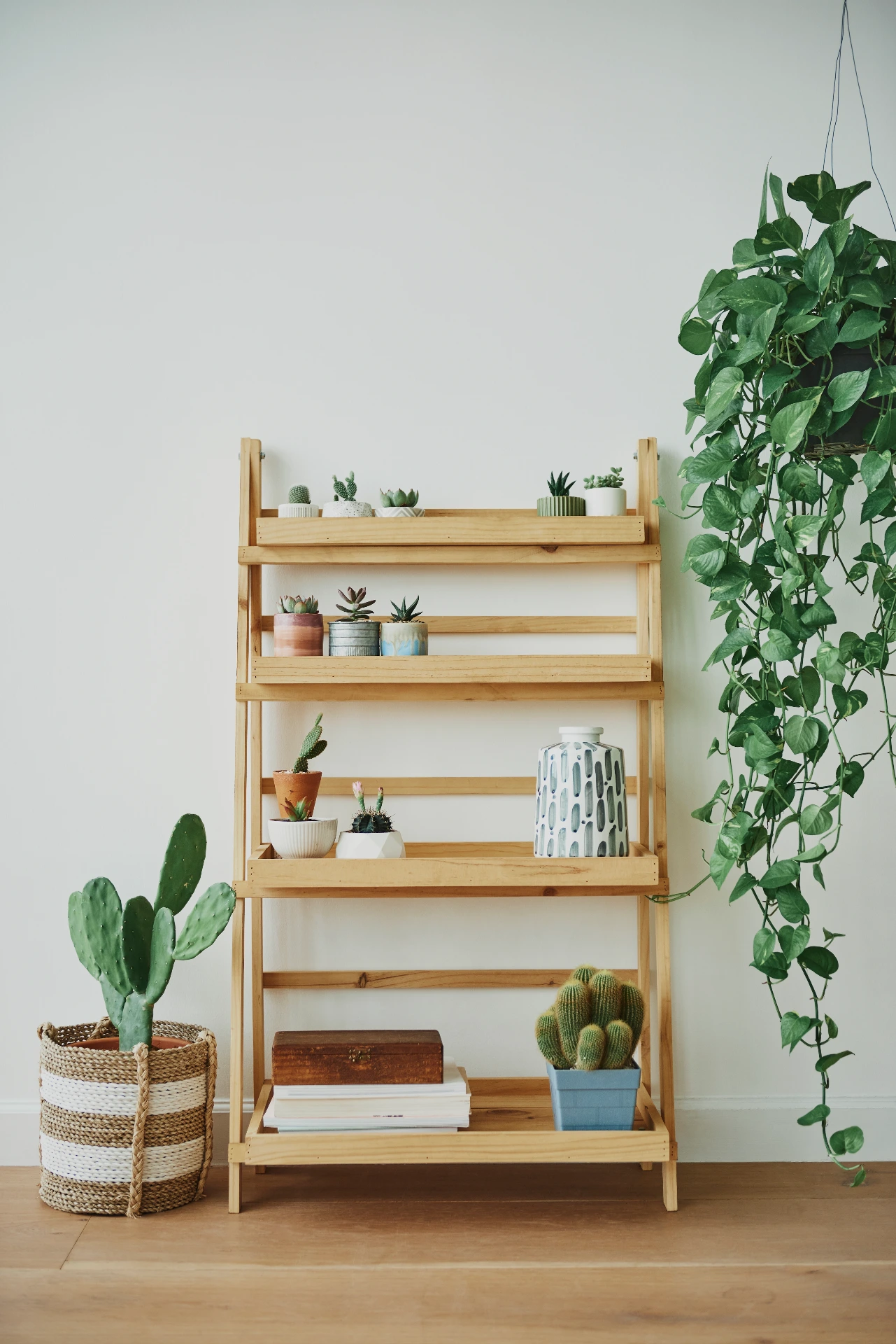 Wooden shelf